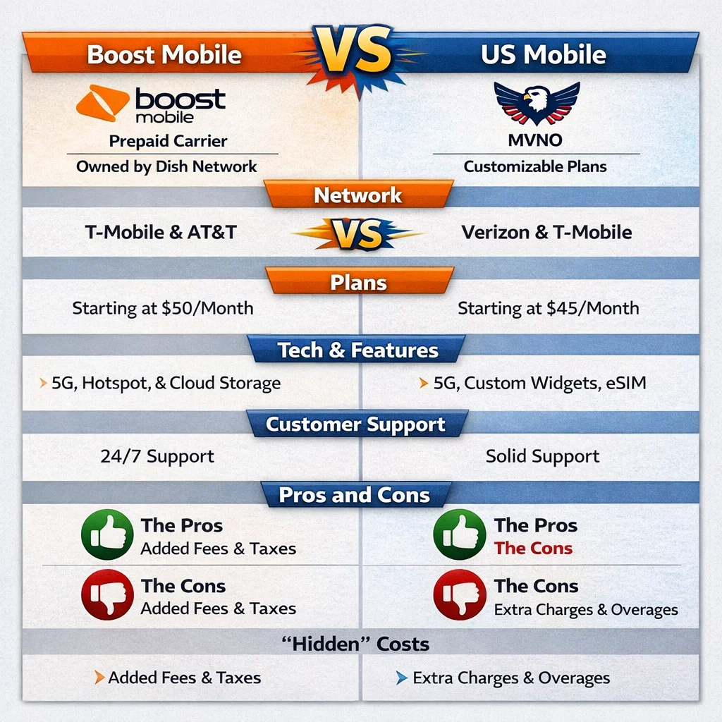 Boost Mobile Vs US Mobile
