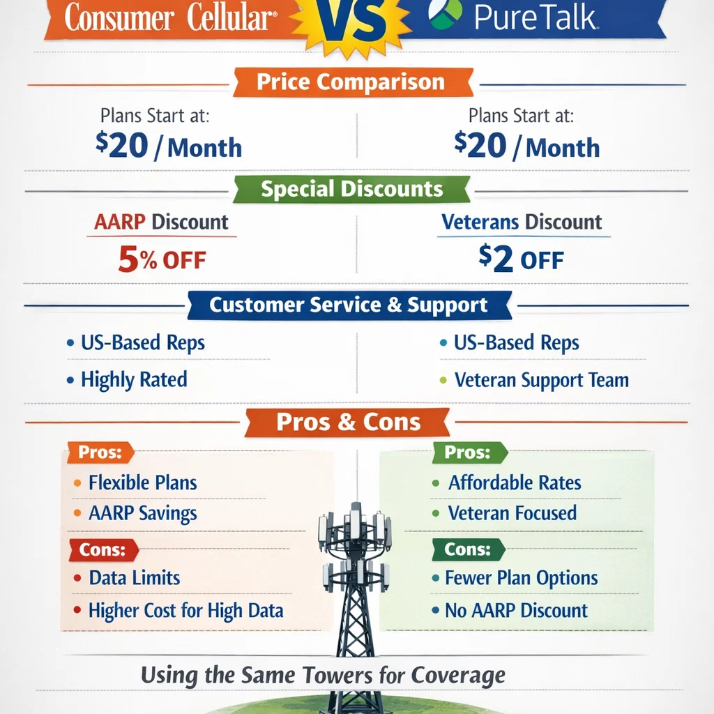 Consumer Cellular Vs Pure Talk