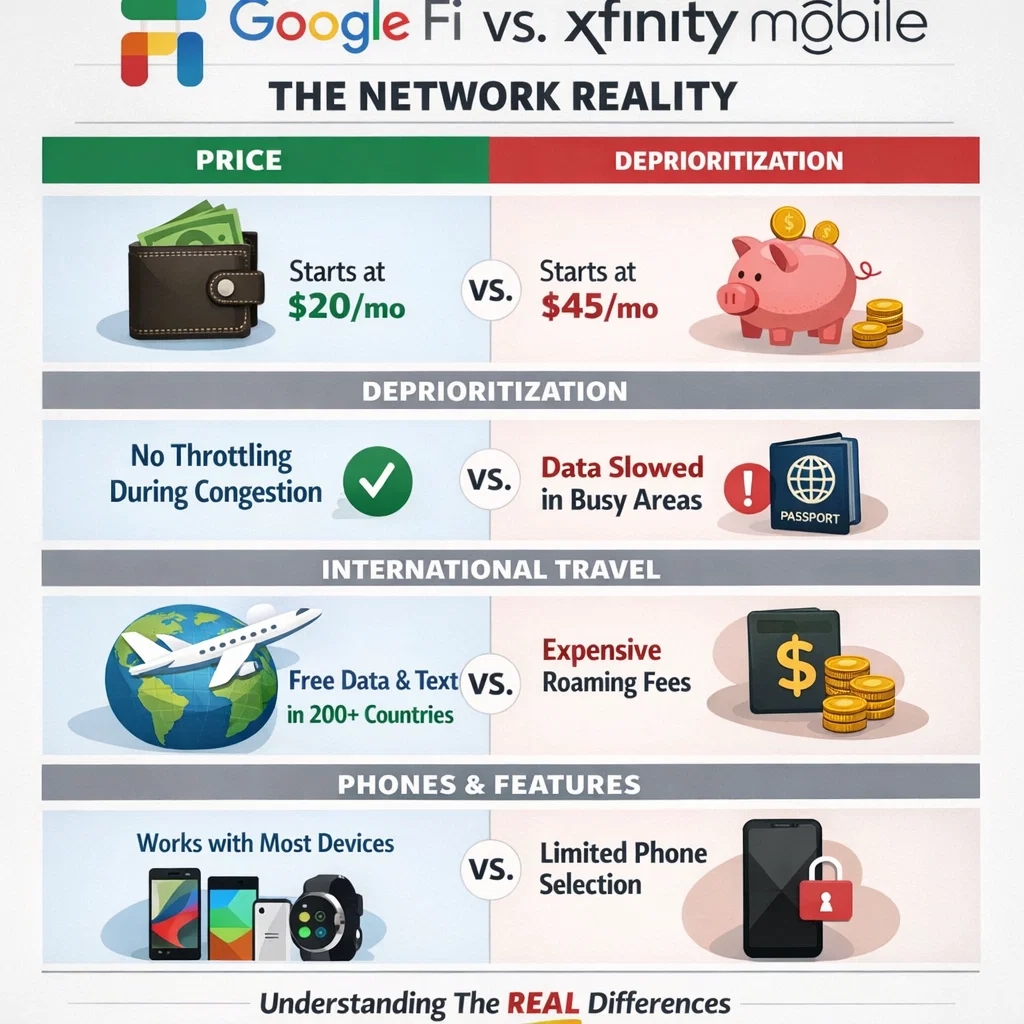 Google Fi vs Xfinity Mobile