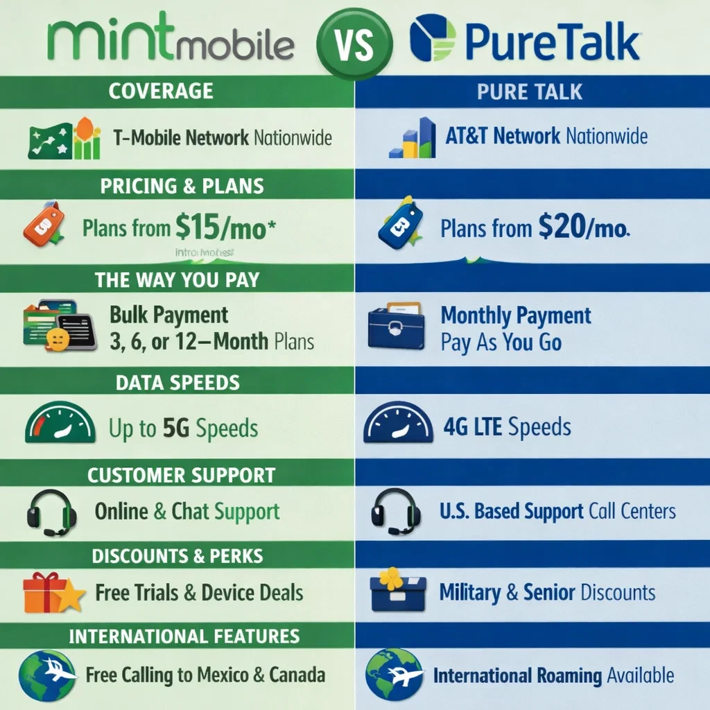 Mint Mobile vs Pure Talk