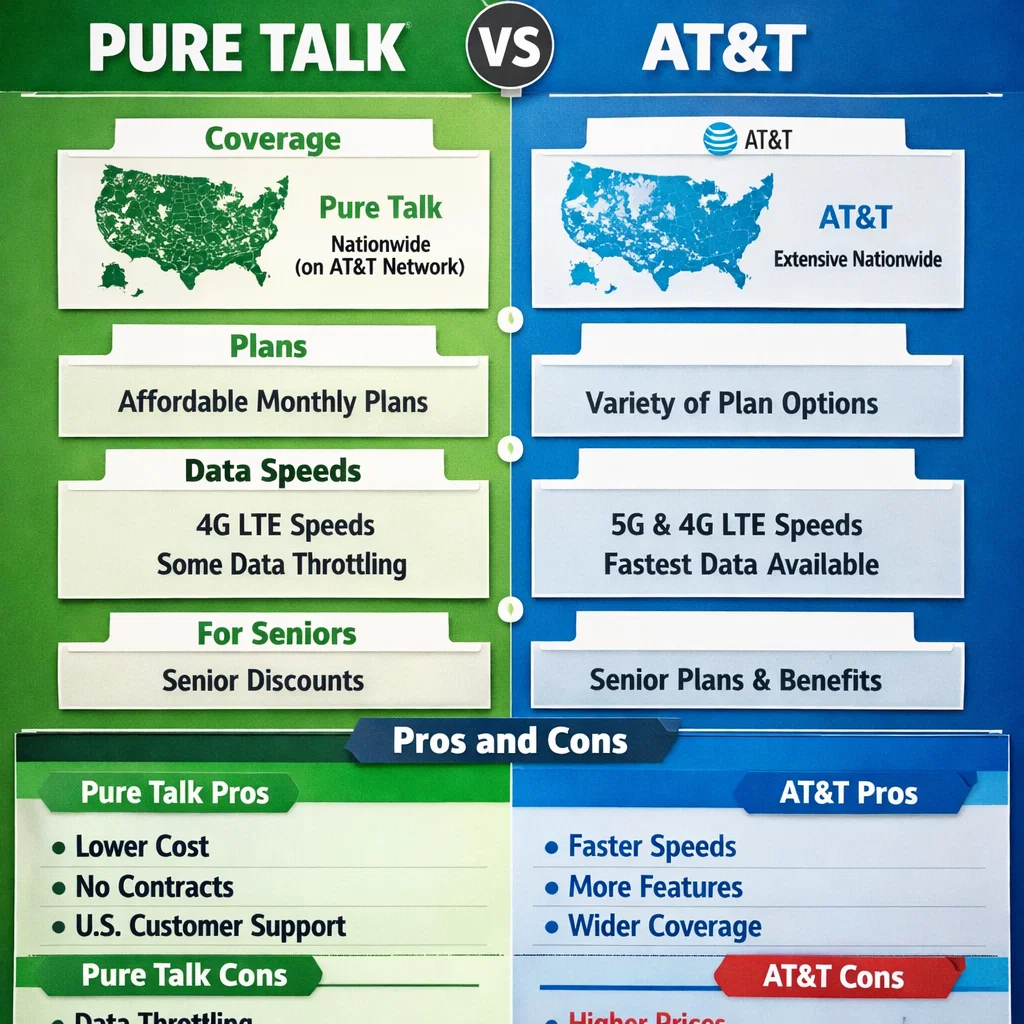 Pure Talk Vs At&t