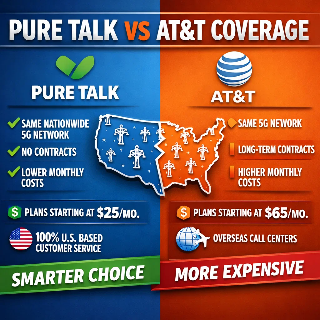 Pure Talk Vs Att Coverage