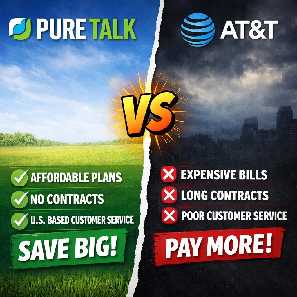 Pure Talk Vs At&t