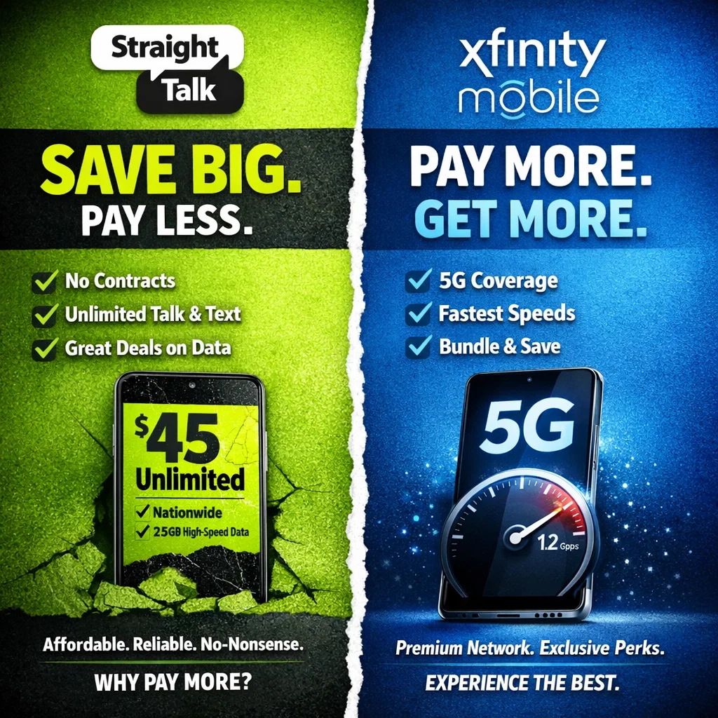 Straight Talk vs Xfinity Mobile