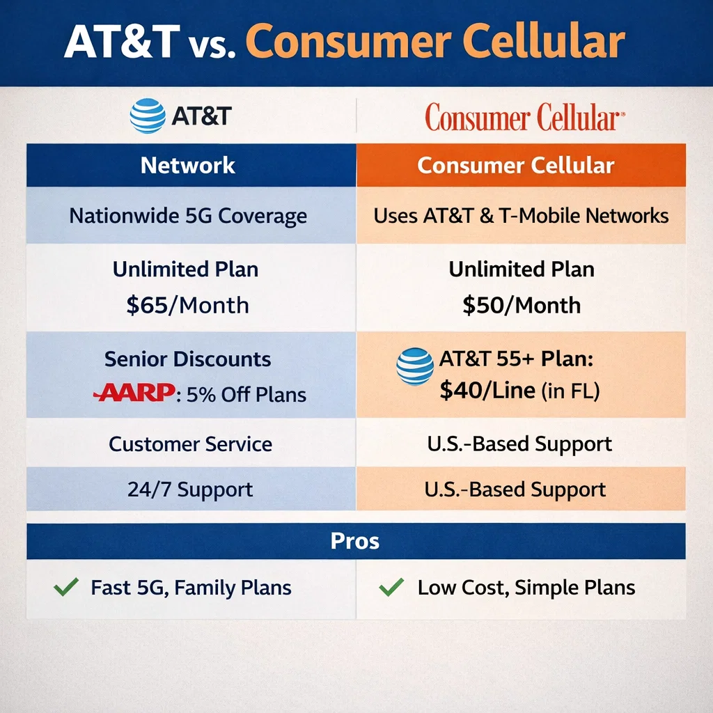 AT&T vs Consumer Cellular