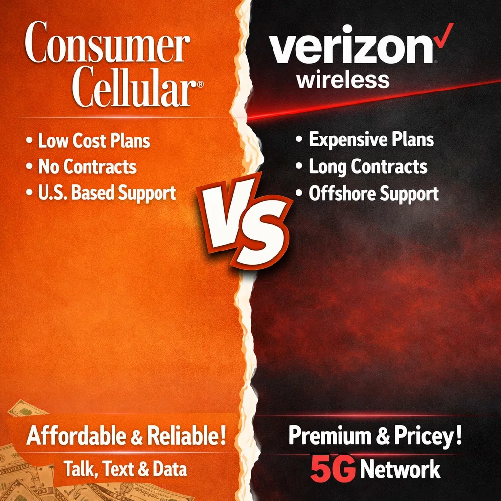 Consumer Cellular vs Verizon Wireless