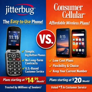 Jitterbug vs Consumer Cellular