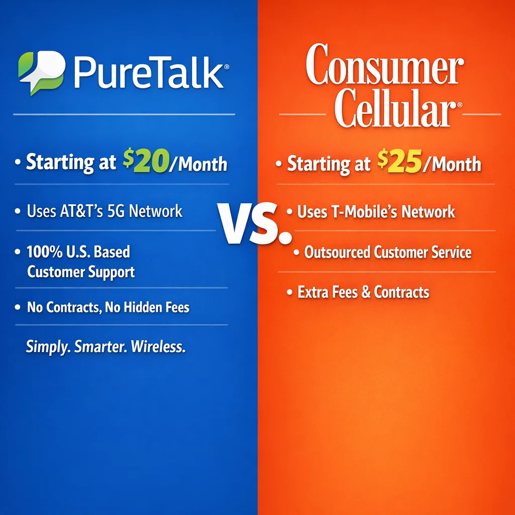 Pure Talk vs Consumer Cellular
