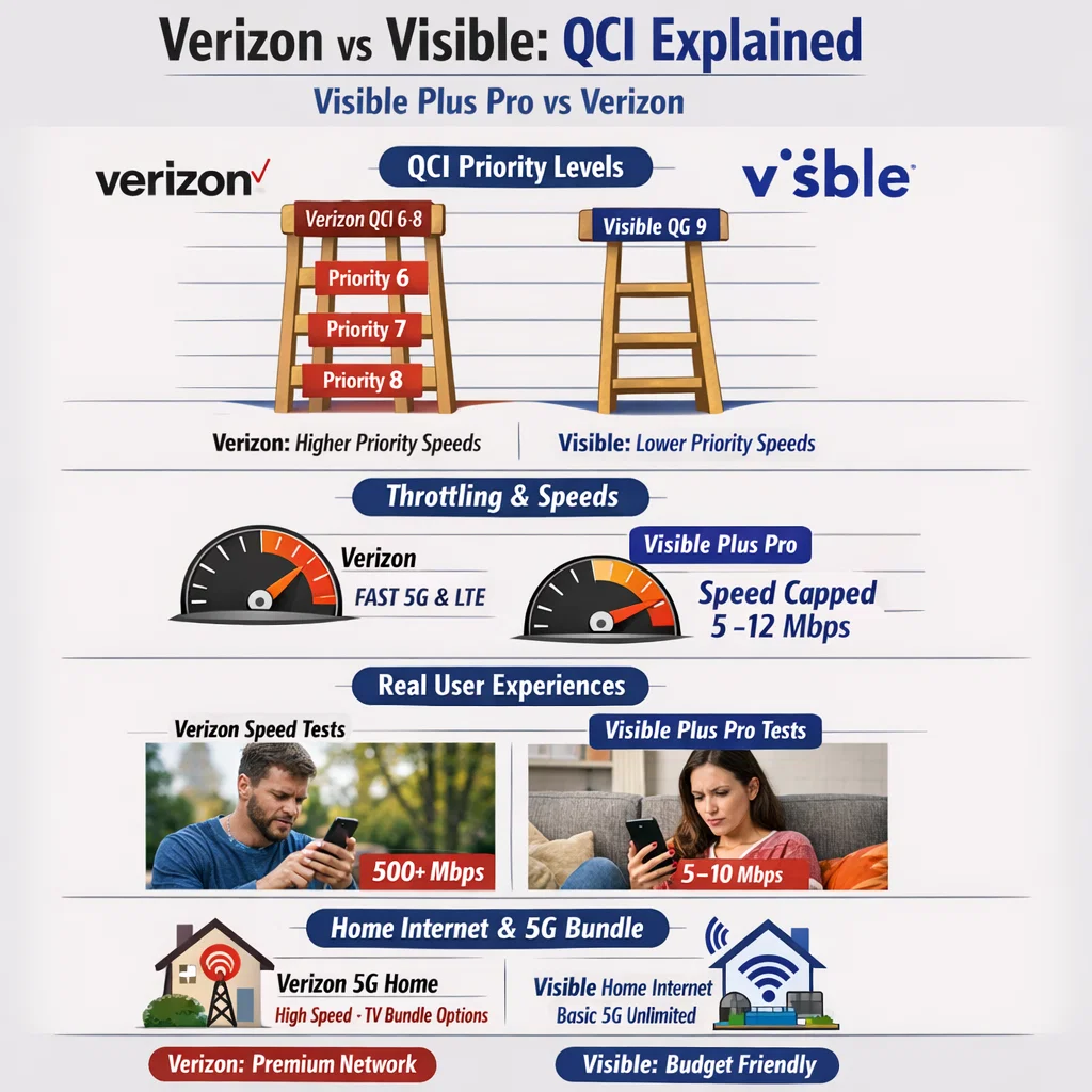 Verizon vs Visible Speeds