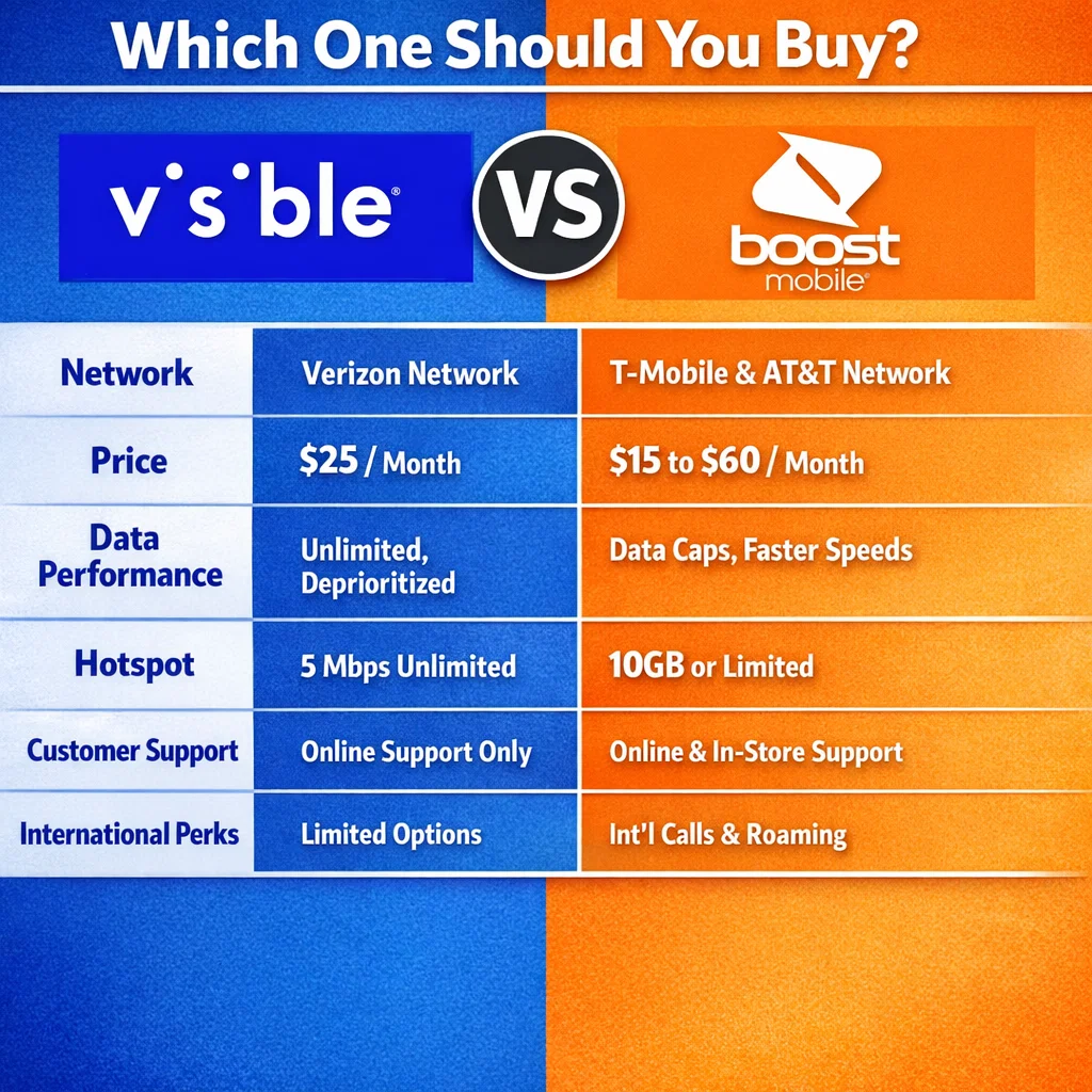 Visible vs Boost Mobile Visible vs Boost Mobile