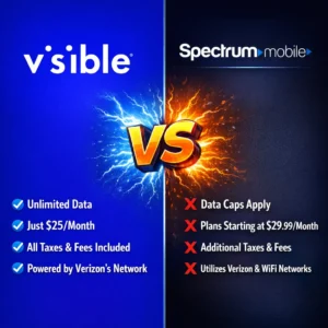 Visible vs Spectrum Mobile